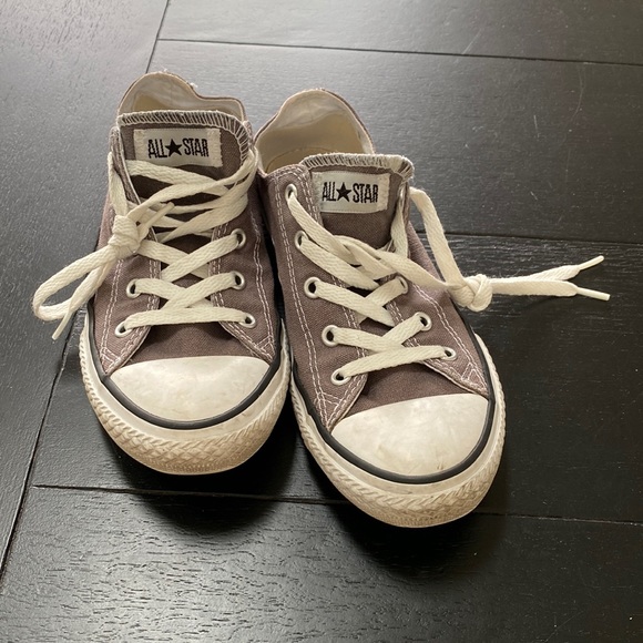 Converse All Stars Sneakers. Gray/White. Youth size 3. - Picture 1 of 7